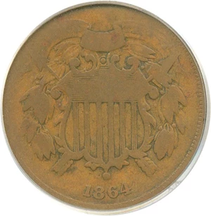 image for: 1864 2c Small Motto PCGS Good-4