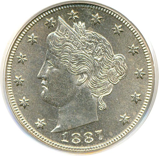image for: 1887 5c  PCGS Proof 65