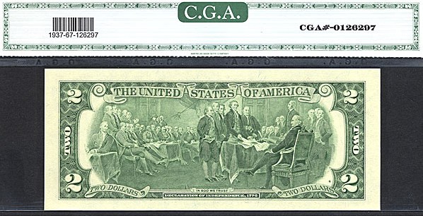 image for: Fr.1937E* 2003 $2  CGA Gem CU67  [E00004466] *Star* 