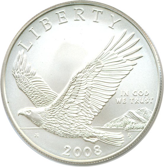 image for: 2008-P $1 Bald Eagle PCGS MS69 