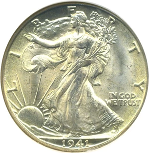 image for: 1941-D 50c NGC MS65