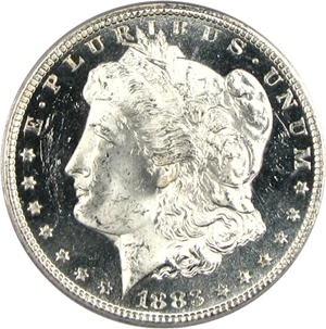 image for: 1883-CC $1 PCGS/CAC MS64 DMPL