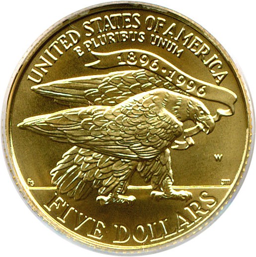 image for: 1995-W $5 Olympic Stadium PCGS MS69 