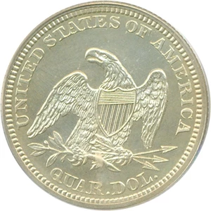 image for: 1865 25c PCGS Proof 63