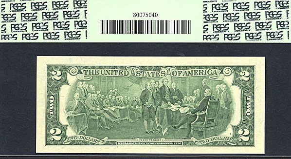 image for: Fr.1937E* 2003 $2  PCGS Gem CU66 PPQ  [E00004607] *Star* 