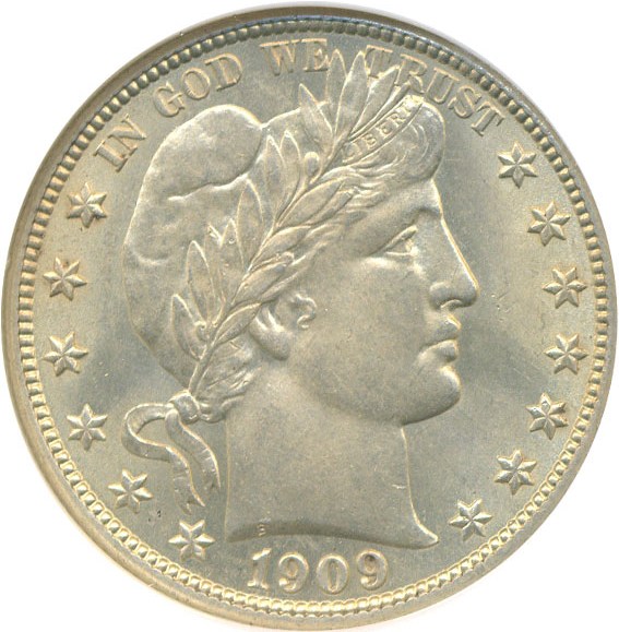 image for: 1909 50c  NGC MS62