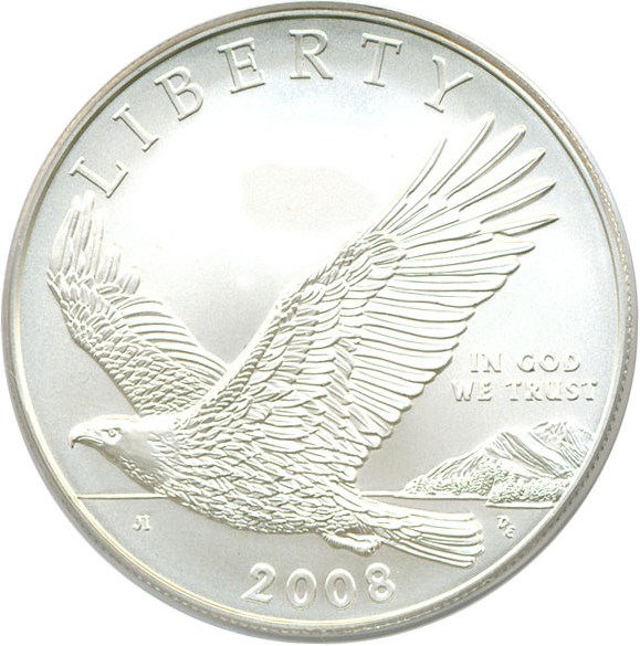 image for: 2008-P $1 Bald Eagle PCGS MS69 