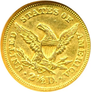 image for: 1851-C $2 1/2 NGC AU58