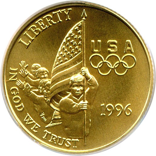 image for: 1996-W $5 Flag PCGS MS69 