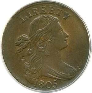 image for: 1805 1c PCGS XF45