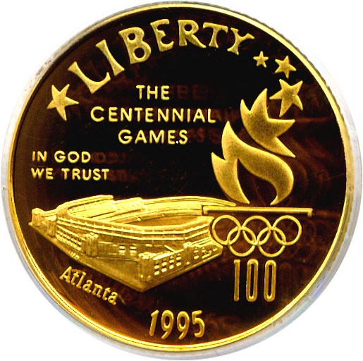 image for: 1995-W $5 Olympic Stadium PCGS Proof 69 DCameo