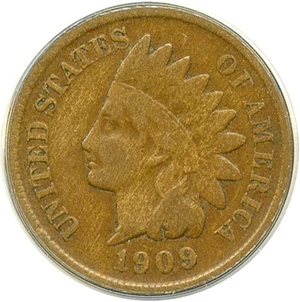 image for: 1909-S 1c Indian ANACS VG10 BN