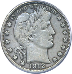 image for: 1912-D 50c PCGS VF20