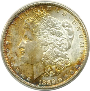 image for: 1889 $1 ANACS MS62