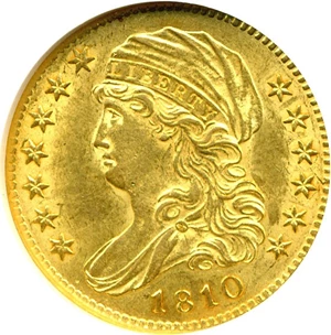 image for: 1810 $5 Small Date, Large 5 NGC MS61