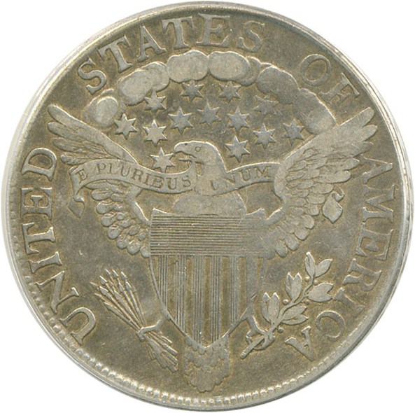 image for: 1806 50c Knob 6 Large Stars PCGS VF30