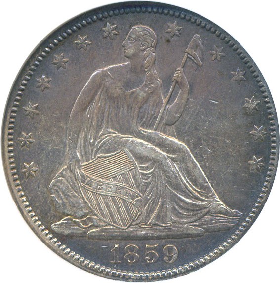 image for: 1859-O 50c  NGC AU55