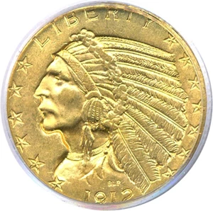 image for: 1912 $5 PCGS MS63