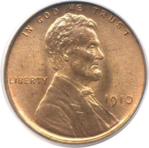 image for: 1910 1c PCGS MS65 RD
