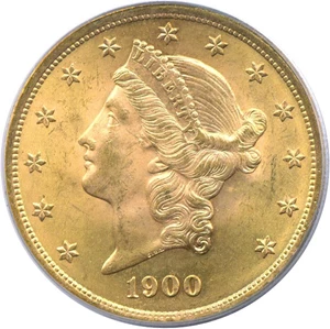 image for: 1900 $20 PCGS MS64
