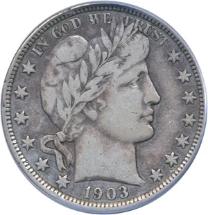 image for: 1903 50c PCGS VF30