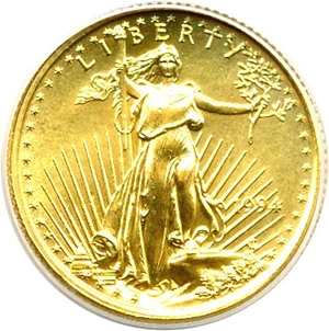 image for: 1994 $5 Gold Eagle ANACS MS64