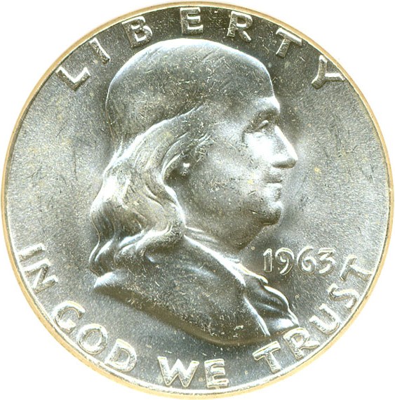 image for: 1963 50c  NGC MS65 