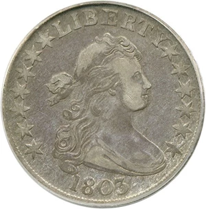 image for: 1803 50c Large 3 PCGS VF25
