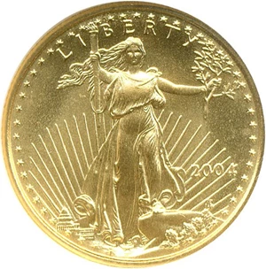 image for: 2004 $10 Gold Eagle NGC MS69