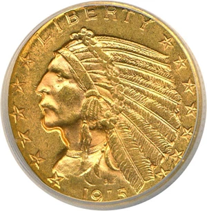 image for: 1915 $5 ICG MS63