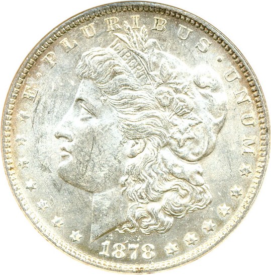 image for: Top 100 VAM: 1878 7/8TF $1 Strong  VAM 41  7/7 ANACS MS62 