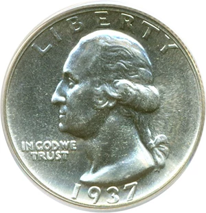 image for: 1937 25c PCGS Proof 65