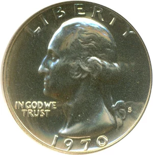 image for: 1970-S 25c NGC Proof 67