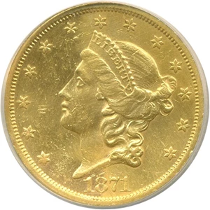 image for: 1871-CC $20 NGC AU Details (Whizzed)