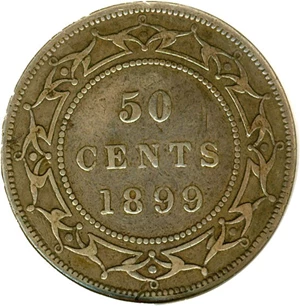 image for: Newfoundland: 1899 50c DGS F15 Wide 9