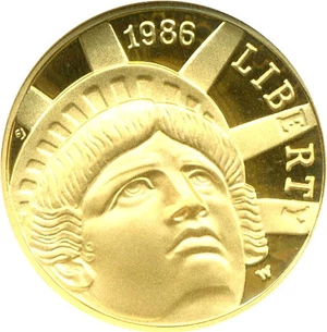 image for: 1986-W $5 Statue Liberty NGC Proof 69 UCameo