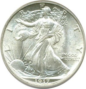 image for: 1917 50c PCGS MS64