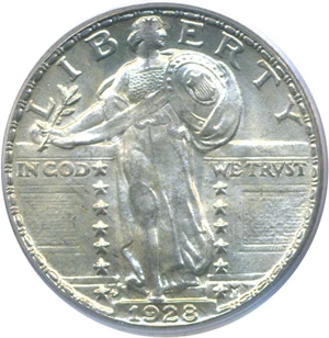 image for: 1928-D 25c PCGS MS65