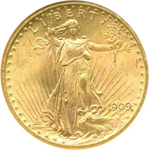 image for: 1909-S $20 NGC MS64