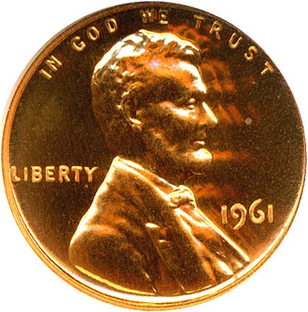image for: 1961 1c  NGC Proof 65 RD