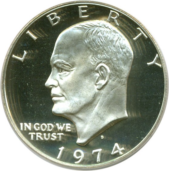 image for: 1974-S $1 Silver PCGS Proof 69 DCameo