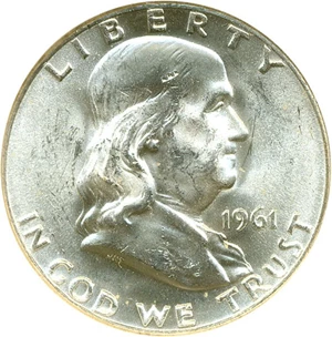 image for: 1961-D 50c ANACS MS63