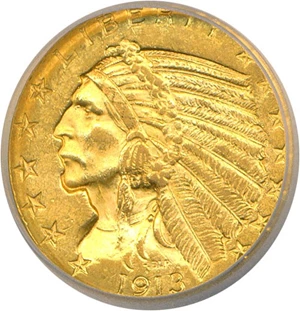 image for: 1913 $5 ICG MS63