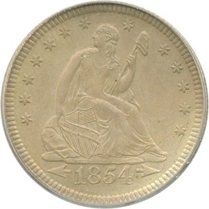 image for: 1854 25c Arrows ICG MS62