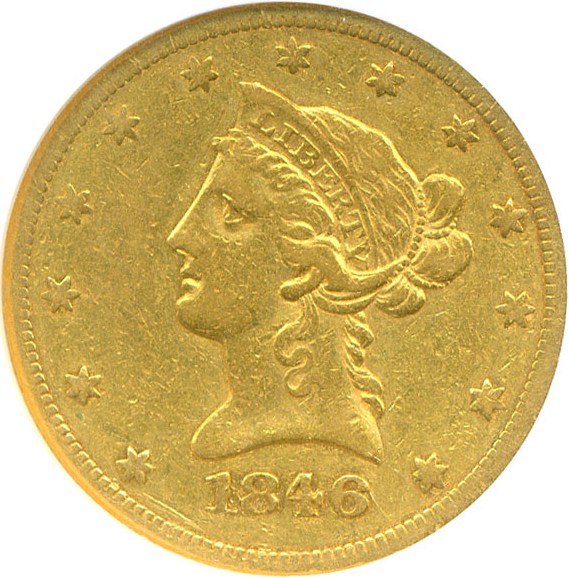 image for: 1846 $10  NGC VF20