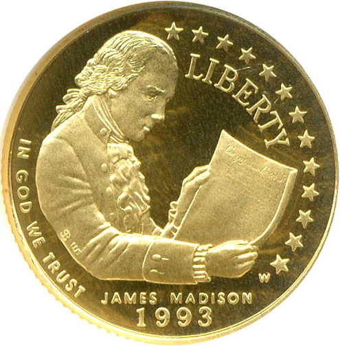 image for: 1993-W $5 Madison NGC Proof 69 UCameo