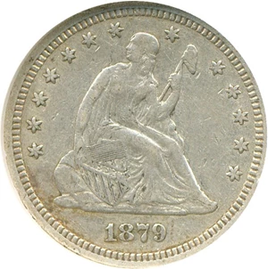 image for: 1879 25c NGC XF45