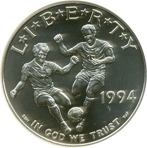 image for: 1994-D $1 World Cup NGC MS69