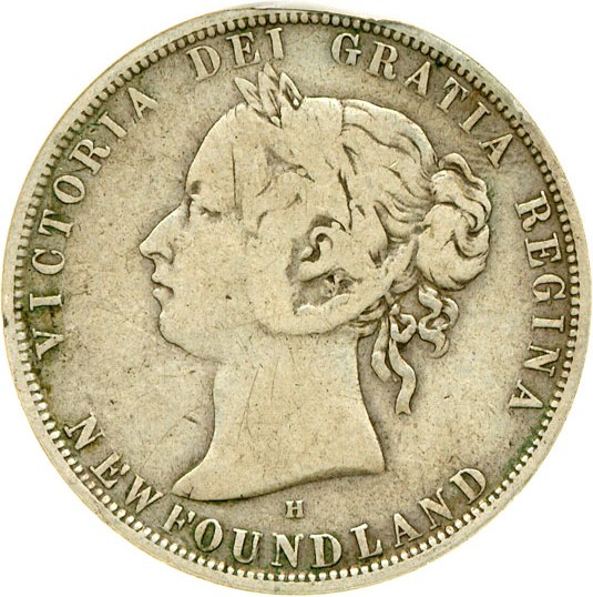 image for: Newfoundland: 1876-H 50c DGS F12