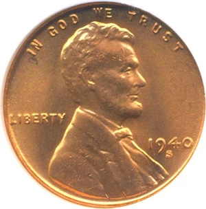 image for: 1940-S 1c NGC MS67 RD